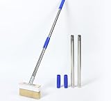 Flächenstreicher, 2M lasurpinsel, Pinsel Holzlasur,Pinselset mit Teleskopstange,Flächenstreicher für Farben, Glas, Wände, Decken, Schuppen und Zäun