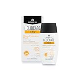 Derma Enzinger Heliocare Mineral Tolerance Fluid Mineralischer Sonnenschutz SPF 50 ohne Duftstoffe ohne Chemische Filter für atopische und sensible Haut geeignet, 50 ml