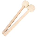 Drum Mallet, 2 Stück Hochwertige Wollstockschlägel Hammer Holzgriff Präzisionsinstrument Zubehör