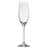 Leonardo Chateau Sekt-Glas, 1 Stück, spülmaschinenfestes Prosecco-Glas, Sekt-Kelch mit gezogenem Stiel, Sekt-Glas mit Gravur, 200 ml, 061590