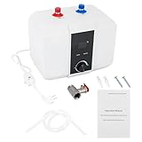 Warmwasserspeicher 6 Liter Untertisch Boiler 1500W, druckfester Wasserboiler Untertischgerät mit LED-Digitalanzeige, schnelles Aufheizen für Waschbecken, Küche und Badezimmer, weiß