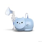 OMRON Nami Cat kinderfreundliches Inhalationsgerät für Kinder; effizienter Inhalator zur Behandlung von Husten & Schnupfen, Bronchitis, Asthma und Erkältungen; Inhaliergerät mit hochwertigem Zubehör
