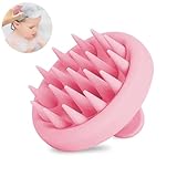 Kopfhaut Massagebürste, Scalp Massager, Massagebürste Haare, Scalp Scrubber, Silikon Shampoo Haarbürste, Reduziert Schuppen, Stimulieren Das Haarwachstum, Für Nass & Trocken Haar (Rosa)