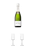 Pol Roger Brut Champagner Frankreich 0,75 Liter + Stölzle Power Champagnerkelch 1 Stück - 1590029 + Stölzle Power Champagnerkelch 1 Stück - 1590029