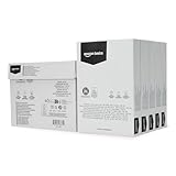 Amazon Basics Kopierpapier, 100% recycelt, A4, 80 g/m², 2500 Blatt (5 Ries), naturweiß