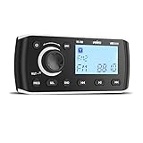 Marine Digital Media Receiver mit wetterfestem Marine Stereo System mit drahtloser Fernbedienung, Verstärker, Bluetooth, DAB+/AM/FM Radio
