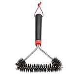 Weber Three-Sided Grill Brush Dreiseitige Grillb rste, 30 cm, Schwarz/Silber, 6277