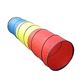 Hlennotor Junge M?dchen Kinder Spielen Faltbare Tunnel Krabbelzelt Kleinkinder Spiel Outdoor Home Kindergarten 48x180cm Stil: Volltuch