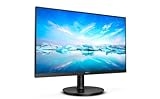 Philips 222V8LA - 22 Zoll FHD Monitor, AdaptiveSync (1920x1080, 75 Hz, VGA, HDMI, DisplayPort) schwarz