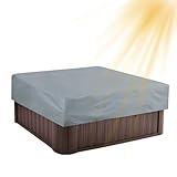 -Abdeckung, wasserdichter quadratischer Ersatz-UV-Schutz | Spa-Abdeckkappen für den Außenbereich, Garten, Hinterhof, Terrasse, Pool, Wohngebäude | Robuster, staubdichter -Deckelschut