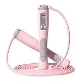 Smart Jump Rope, Springseil Mit Zähler Digitales Sprungseil Mit LCD-Zähler Rutschfeste Griffe, Einstellbare Länge 2,8m Für Fitnessstudio/Outdoor, Kompakt Für Home-Workouts & Familien-Training