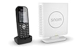 Snom M430 Singlecell IP-DECT Schnurlos Set, M30 DECT IP Telefon + M400 Basisstation, bis zu 20 Mobilteile, bis zu 10 parallele Anrufe, 3 Jahre Herstellergarantie, Schwarz, 00004589