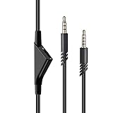 AUNMAS 2 M Langes Audio-Splitterkabel für Astro A10 A30 A40 Headsets, Premium-Kupfer, Lautstärkeregelung, High-Fidelity-Audio, Gaming und Mediennutzung