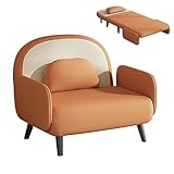 Umwandelbares Schlafsofa 3 in 1 mit Katzenkratztuch, Faltbares Design mit 5-stufiger Rückenlehnenverstellung und Massivholzbeinen, Hohe Belastbarkeit für Gästebettlösung