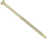 PARCO Dielenschrauben 3,2x40mm, Gelb-chromiert, TX10, 1000 Stück Senkkopf - ideale Befestigung für Holzdielen, Terrassendielen, Wandverkleidung, Wandpaneele oder Deckenverkleidung