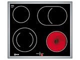 NEFF M16SRF0L0, N 50, Elektrokochfeld, herdgesteuertes Glaskeramik-Kochfeld 60 cm breit, Bräterzone, Zweikreis-Kochzone, Restwärmeanzeige, aufliegend, Schwarz