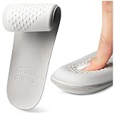 SULPO Leder Einlegesohlen mit Latex - Stoßdämpfende Schuheinlagen - Einlagen Schuhe Damen - Memory Foam Einlegesohlen Größe 43-44 Grau