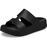 Crocs Herren Getaway Platform H-Strap Sandalen, Black, 36/37 EU