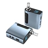 IXIGER Vaporizer,Vaporizer für Kräuter & Extrakte,Kräuter Verdampfer,Kein Nikotin,Einfache Reinigung,Ausziehbares Glasmundstück,Konvektion,mit Anleitung, Kompakt(gunmetal)