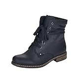 Rieker Herbst/Winter, Damen Stiefeletten, Schwarz (schwarz/schwarz 02), 37 EU (4 UK)