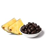 PAKKA Bio Fairtrade Schoko Ananas, 450g, Öko & Fair schokoliert, Ananas Dragees, direkt hergestellt und abgefüllt vom Produzenten in Kolumbien, vegan dragiert, 450g
