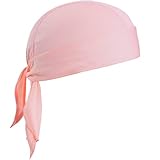 VIAUMBR Bandana Cap Unterm Radhelm Sommer Kopftücher Fahrrad Mütze Kopftuch Piraten Tücher Luftiger Stoff Für Schwimmen Joggen Laufen Wandern Berggehen Radfahren und Motorrad (Rosa)