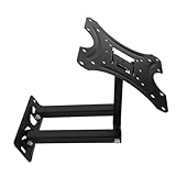 Homoyoyo Verstellbare Tv Wandhalterung aus Robustem Eisen Schwenkbar und Neigbar mit Teleskopischem Auszug für LED LCD Flachbildschirm und Monitor Einfache Montage Inklusive