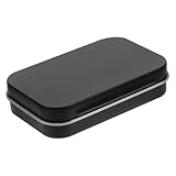 WRITWAA Tablett aus Weißblech storage boxes aufbwahrungs-box vorratsboxen gebaeckdosen Schmuck Perlenbehälter Fall Korb Zinn leere Dose Keksdose mit Deckel Eisen Black