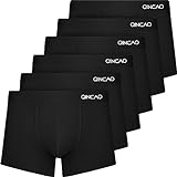 QINCAO Boxershorts Herren 6er Pack Ohne Kratzenden Zettel Männer Unterhosen Unterwäsche Boxer Baumwolle(Gr. L )