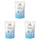 adidas Deep Care Duschgel zum Nachfüllen, pflegt mit nährendem Feuchtigkeitskomplex, 400 ml (Packung mit 3)