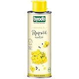 Byodo Bio-Rapsöl, kaltgepresst, nativ - 250ml Weißblechdose | Vegan & Vegetarisch | Nussiger Geschmack | Reich an ungesättigten Fettsäuren | Vielseitig einsetzbar - Küchenzubehör für gesunde Ernährung