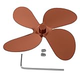 ABOOFAN 1 Satz Aluminiumlegierung Ventilatorflügel für Kaminventilator Ersatzteile für Ofenventilator Energiesparend und Effizient Geeignet für Kachelofen und Kaminofen
