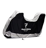 REBELHORN Cover II Top Box Motorradabdeckung | Strapazierfähiges Polyester | Motorradkoffer kompatibel | Zwei Löcher zur Anti-Diebstahl-Kette | Figurbetonte Passform