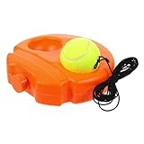 Kisangel Tennis Trainingsset mit Rückprallbasis und Schnur Einstellbares Tennis Übungsgerät für Einzeltraining Strapazierfähiges Kunststoffmaterial Geeignet für Altersgruppen und