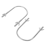 GARVALON 2 Stück U Förmige Heizkörperrollenhaken aus Stabilem Material Universelles Zubehör für Elektrische Öl Heizkörperrollen Mobiler Rollenhalter für Flexible Heizkörperbewegung