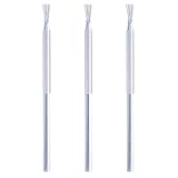 PERSELOSO 3 Stück Edelstahl Modellierwerkzeug für Töpferton mit Drahtstruktur Bürste Ton Skulpturwerkzeug für Keramik Leicht zu Reinigen und Handschonend