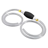 ORFOFE Handbetriebene Siphonpumpe mit Schlauch Benzin Ölabsaugpumpe aus Robustem PVC und Gummi Vielseitig für Auto LKW kraftstofftanks Manuelle Flüssigkeitstransferpumpe für Kraftstoffe