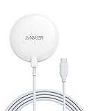 Anker 313 Magnetisches Kabelloses Ladepad, Wireless Charger mit 150cm USB-C Kabel, Nur geeignet für iPhone 15 / 15 Pro / 15 Pro Max / 14 / 13 / 13 Mini / 13 Pro / 13 Pro Max / 12 (Ohne Netzteil)