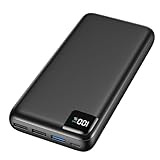 A ADDTOP Power Bank 27000mAh – 22.5W Schnellladefunktion klein Powerbank – Akkupack Externe Handyakkus mit USB C LED Display PD 3.0 QC 4.0 Tragbares Ladegerät mit 4 Outputs für Smartphone Tablet