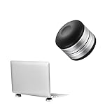 kwmobile Laptop Ständer klein universal - Hitzeschutz Erhöhung Unterlage Notebook Halter - höhenverstellbar - Schwarz Silber