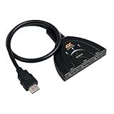 4K HDMI Switch, UHD HDR Automatischer HDMI Switcher 3 in 1 Out, Unterstützt 4K/3D/HDR/1080P für Xbox, PS5/4/3, Blu-Ray, Fire TV Stick, HDTV, AppleTV