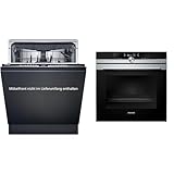 Siemens SX65ZX07CE, iQ500 Smarter Geschirrspüler Vollintegriert & HB674GBS1 iQ700 Einbau-Backofen, Edelstahl, A+