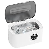 Ultraschallreinigungsgerät Ultraschallreiniger 600ml Ultraschallbad Ultrasonic Cleaner Mit 5 Zeitfunktionen und Digitalanzeige Ultraschallgerät für Brille Schmuck Uhren