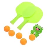 WOONEKY 1Satz Hängendes Tischtennis Trainer Set für Interaktives Froschspielzeug für Eltern Junge Mädchen Interaktion Fördert Fähigkeiten und Unabhängigkeit für Indoor Übungen