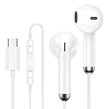 In-Ear Kopfhörer mit Kabel Type C für Samsung S23 S22 S21 S20 A53 A54 A34(Schwarz)