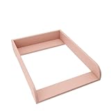 REGALIK Wickelaufsatz für Hemnes 500 IKEA 72cm x 50cm - Abnehmbar Wickeltischaufsatz für Kommode in Rose - Abgeschlossen mit ABS Material 2mm mit Abgerundeten Frontplatten