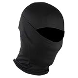 ZWOOS Sturmhaube Gesichtsbedeckung, Vollgesichtsbedeckung für Motorrad, Ski, Radfahren - atmungsaktiv, UV-Schutz, staubdicht (Schwarz)