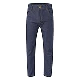 Herren Jeans Slim Fit Basic Style Stretch Denim Pants für Männer Classic Einfarbig Jeanshose Herren Skinny Jeans Große Größen High Waist Herren Jeans