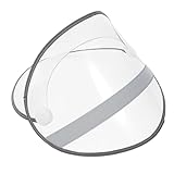 HEMOTON Regenponcho mit Abnehmbarem Hutvisier Transparenter Hut Schutz und Gesichtsschutz für Regenbekleidung für und Vielseitige Nutzung