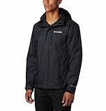 Columbia Pouring Adventure II Jacket Wasserdicht Regenjacke für Herren, Schwarz, S